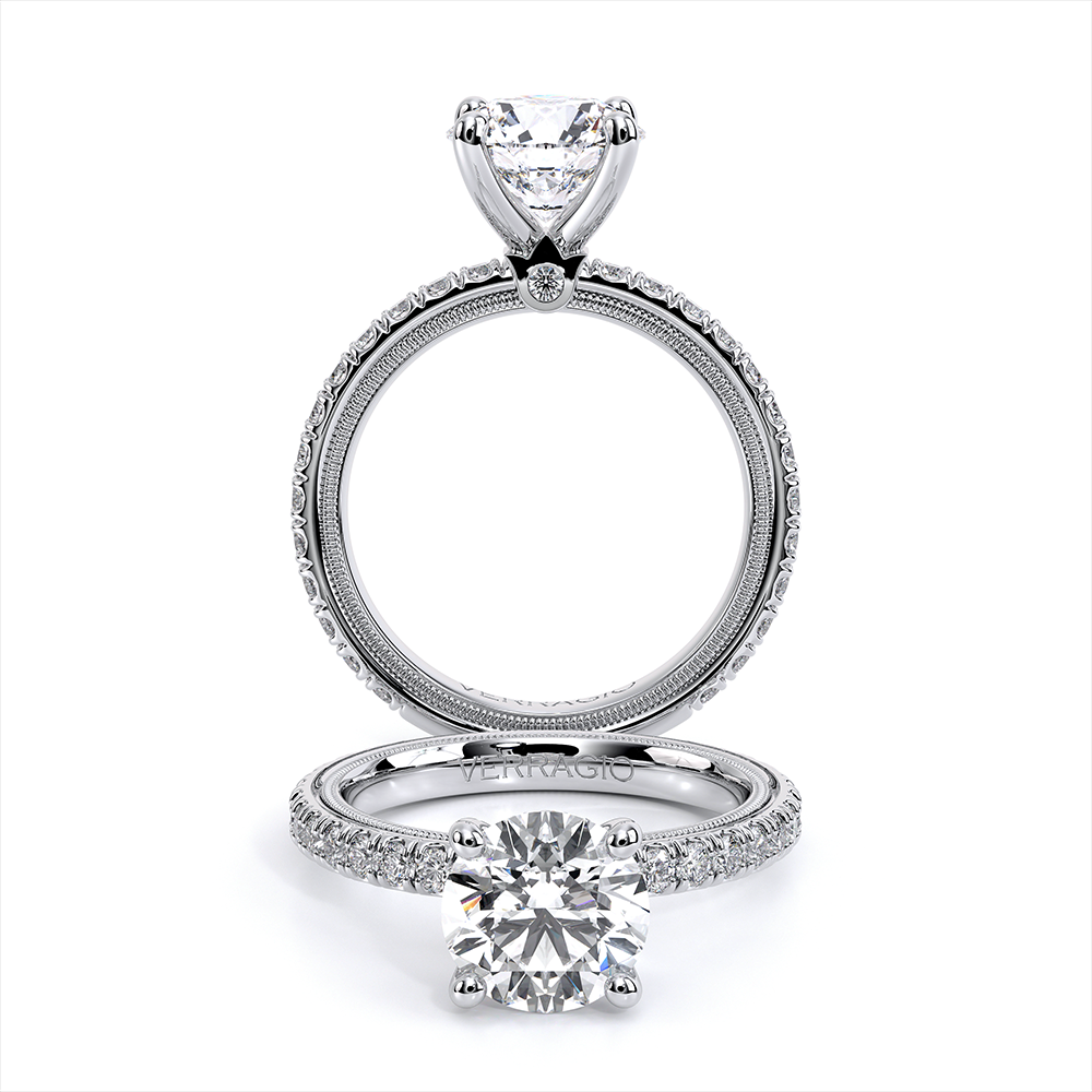 Verragio Pave Round Engagement Ring