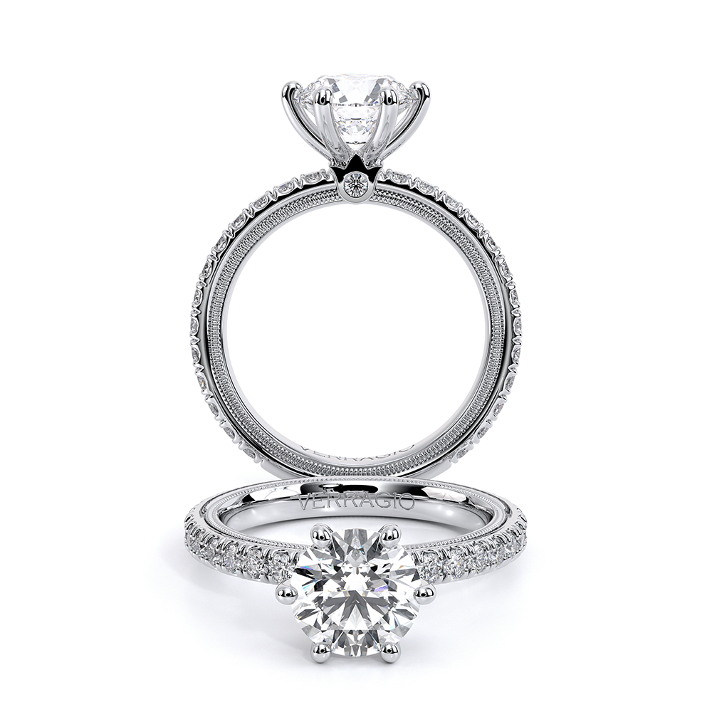 Verragio Pave Round Engagement Ring