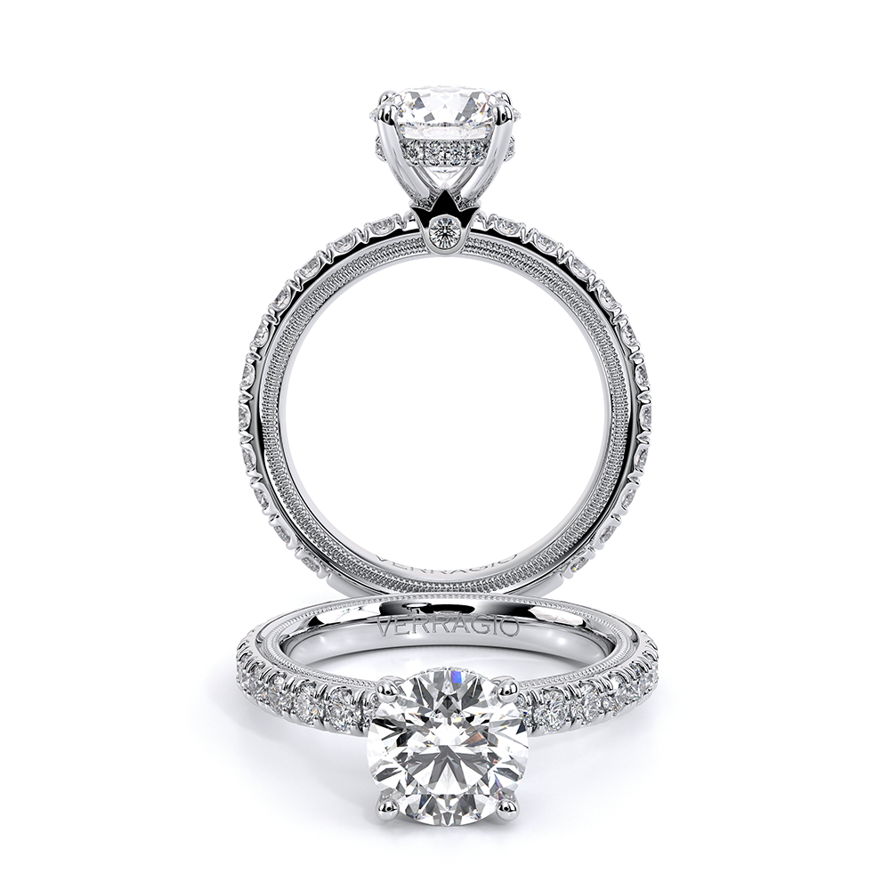 Verragio Pave Round Engagement Ring
