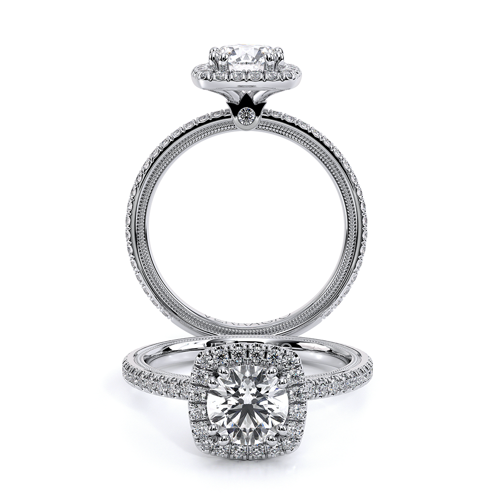 Verragio Halo Round Engagement Ring