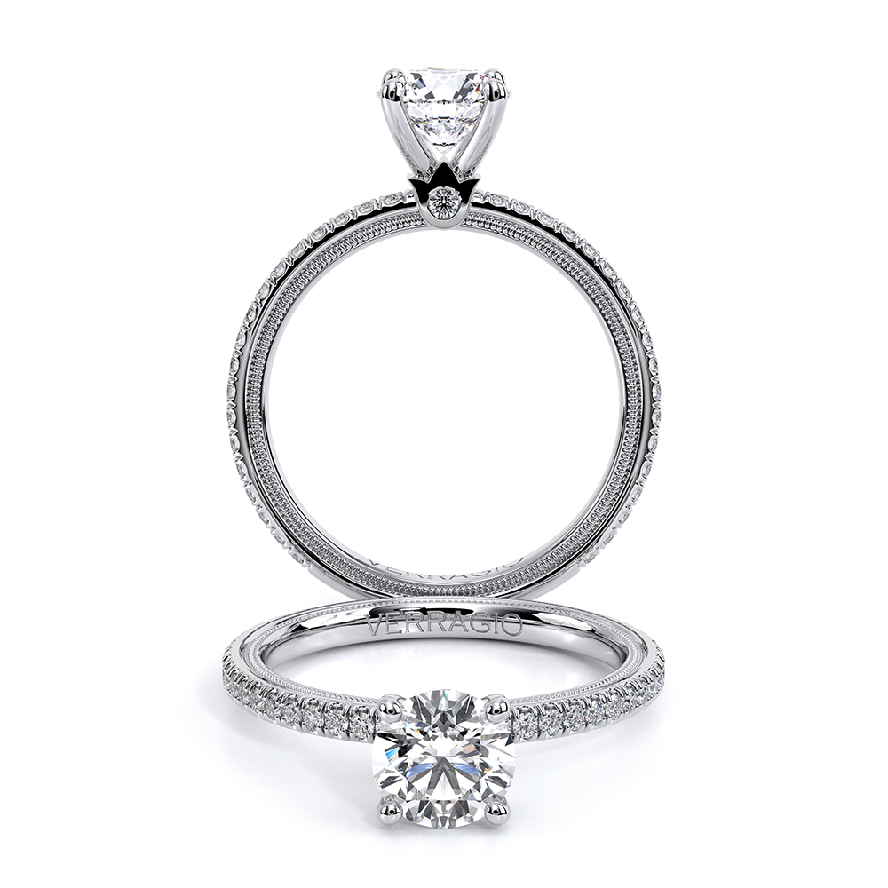 Verragio Pave Round Engagement Ring