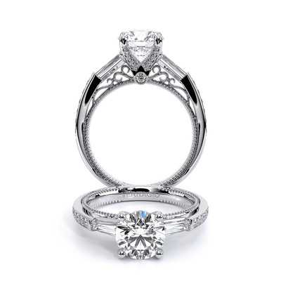 Verragio Three-Stone Round Engagement Ring