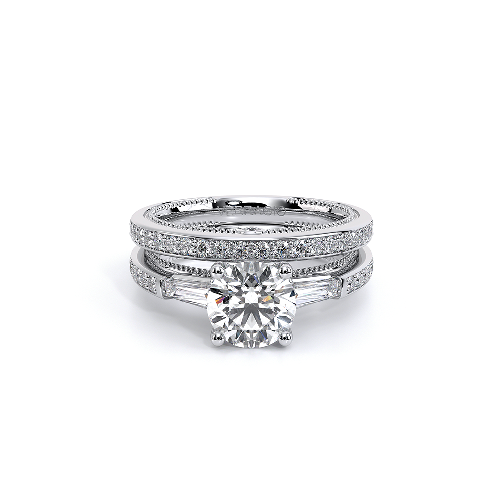 Verragio Three-Stone Round Engagement Ring