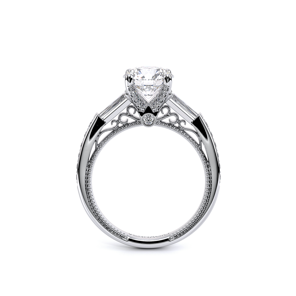 Verragio Three-Stone Round Engagement Ring