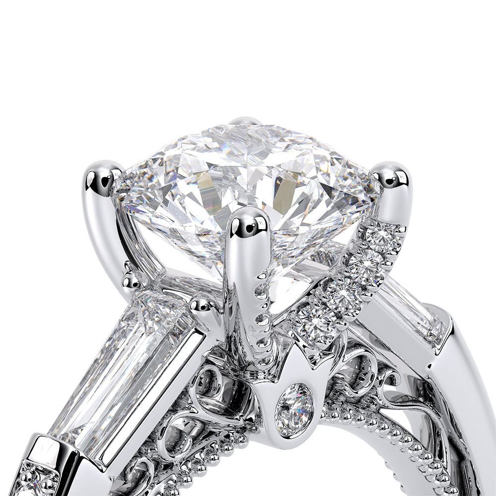 Venetian-5085r-14k White Gold Round