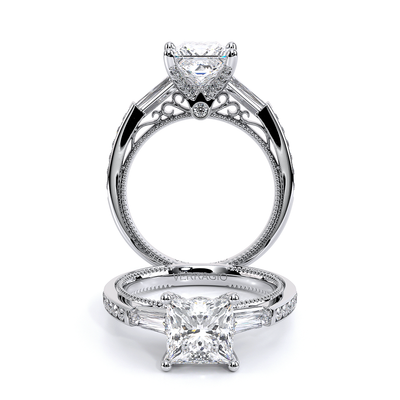 Verragio Three-Stone Princess Engagement Ring