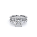 Verragio Three-Stone Princess Engagement Ring
