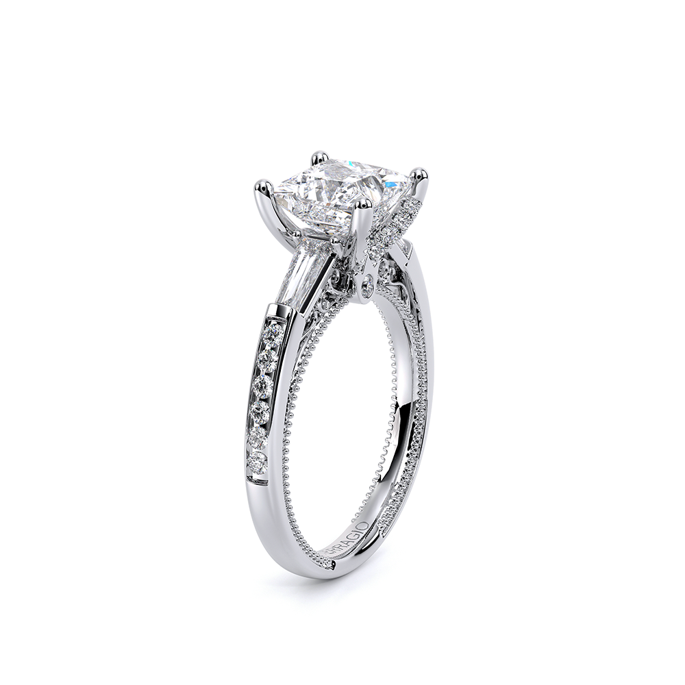 Verragio Three-Stone Princess Engagement Ring
