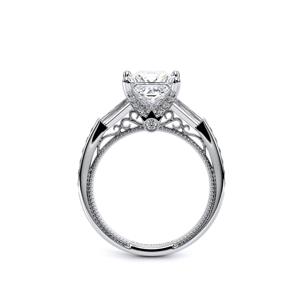 Verragio Three-Stone Princess Engagement Ring