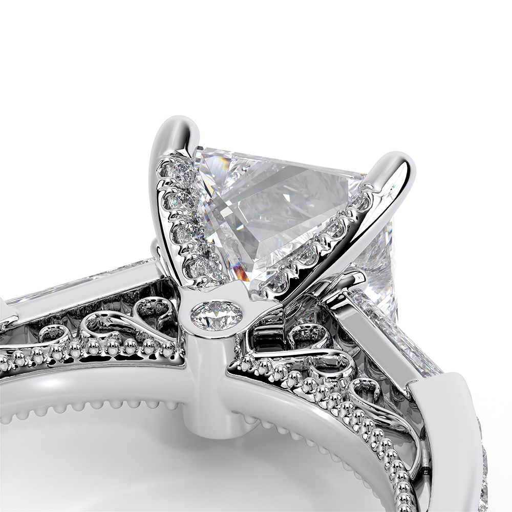 Verragio Three-Stone Princess Engagement Ring