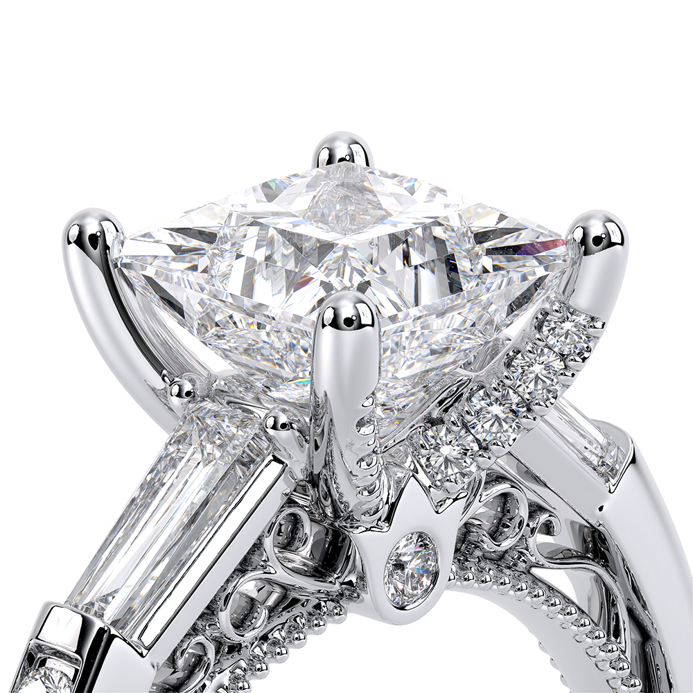 Verragio Three-Stone Princess Engagement Ring