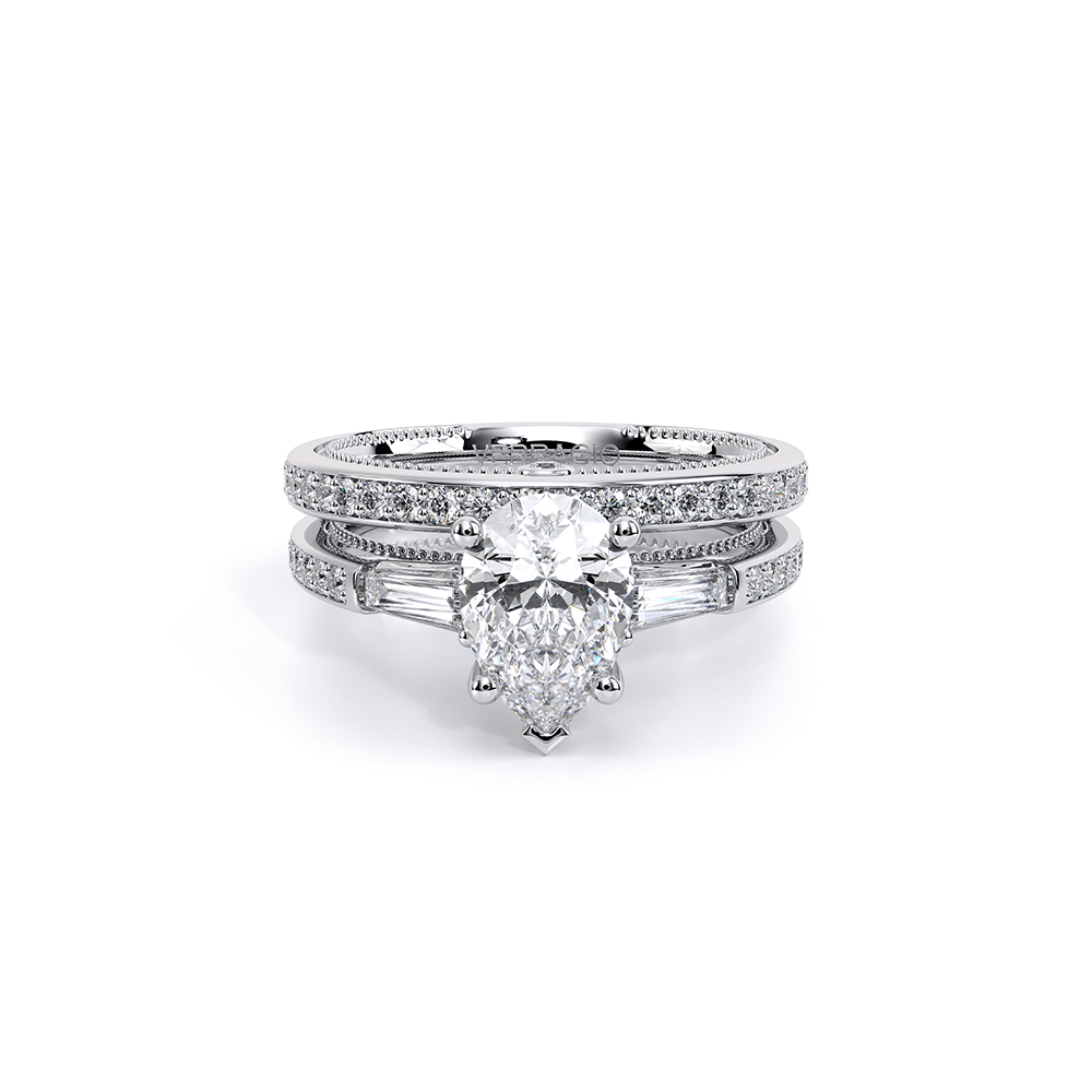 Verragio Three-Stone Pear Engagement Ring