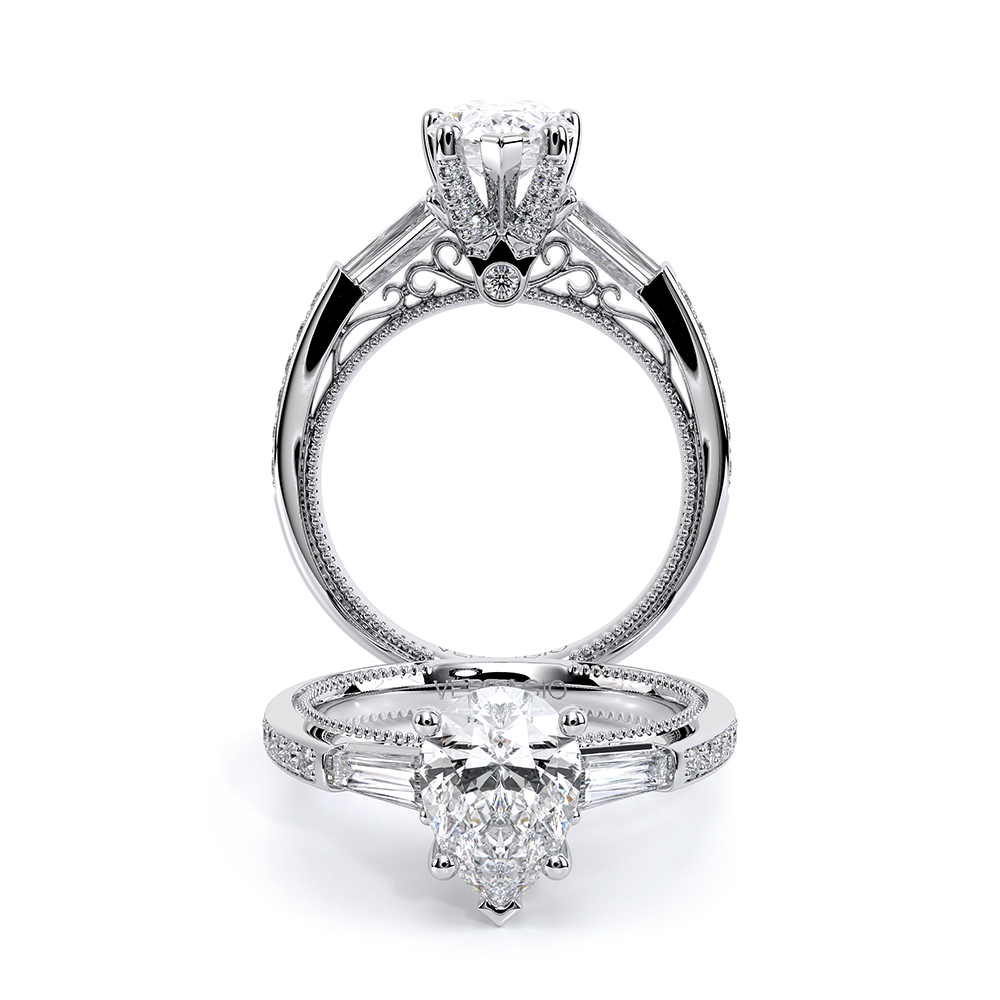 Verragio Three-Stone Pear Engagement Ring