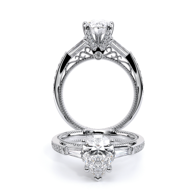 Verragio Three-Stone Pear Engagement Ring