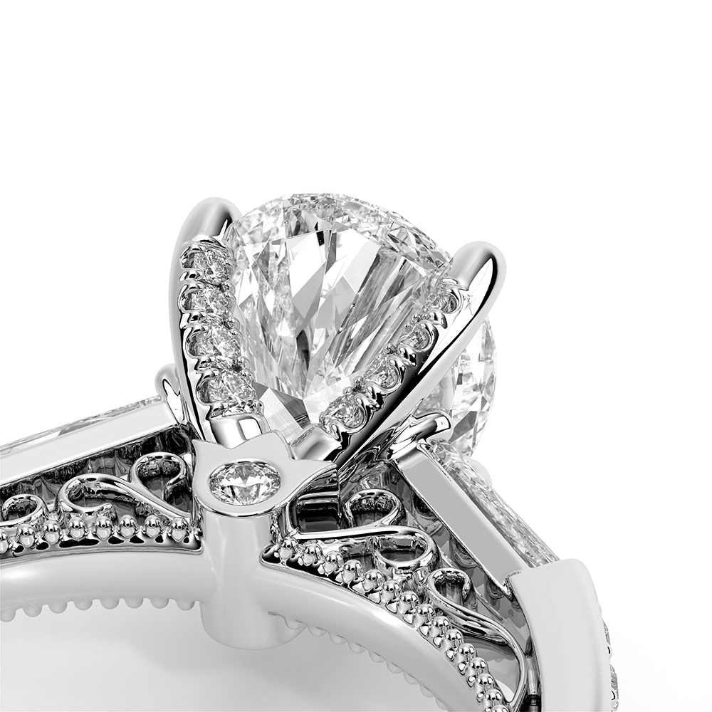 Verragio Three-Stone Pear Engagement Ring