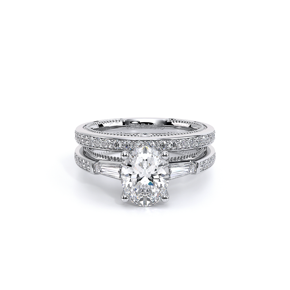 Verragio Three-Stone Oval Engagement Ring