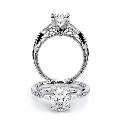 Verragio Three-Stone Oval Engagement Ring
