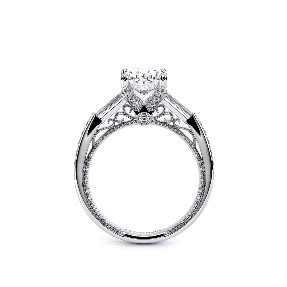 Verragio Three-Stone Oval Engagement Ring