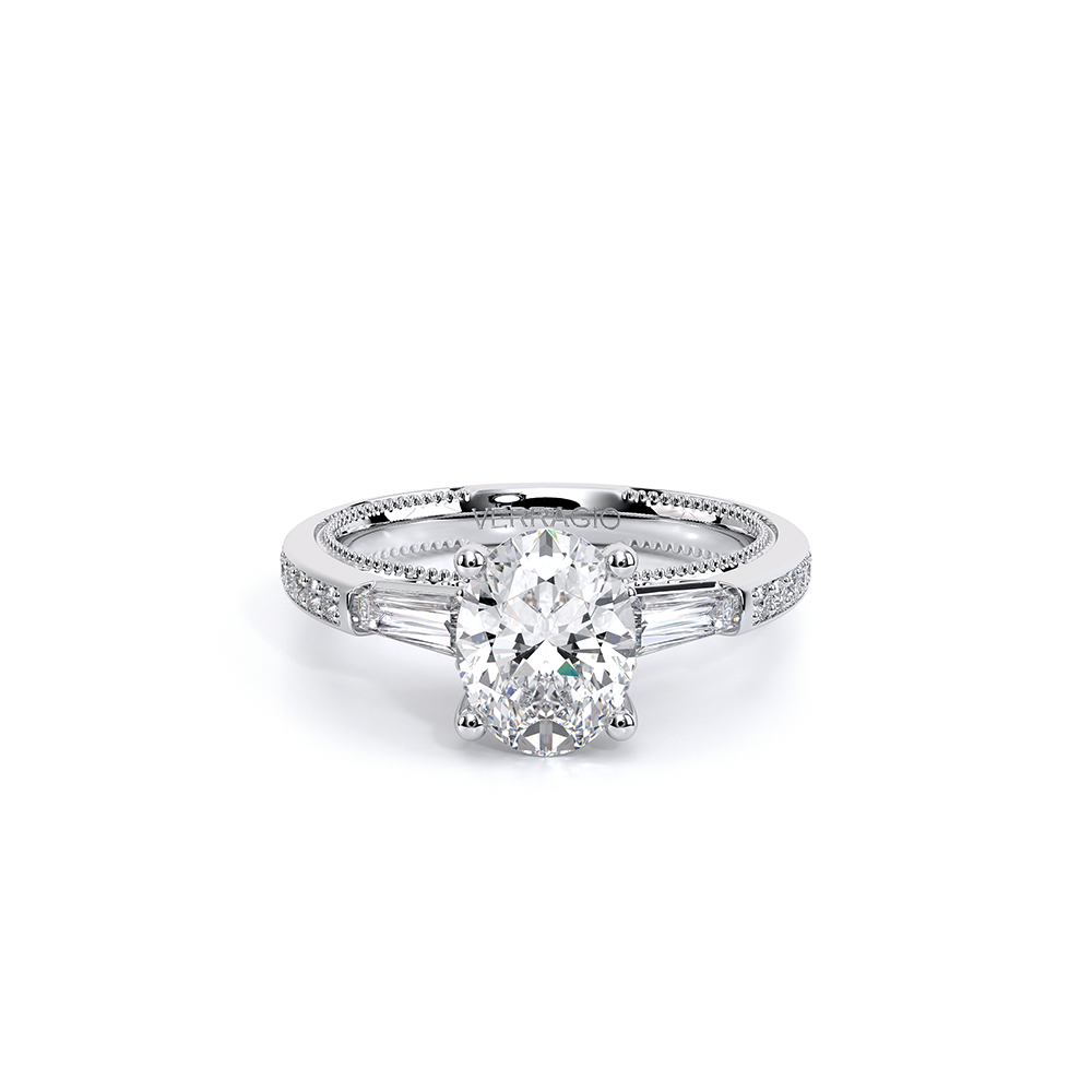 Verragio Three-Stone Oval Engagement Ring