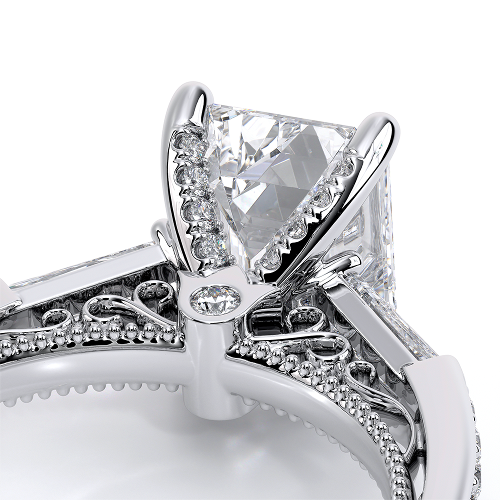 Verragio Three-Stone Emerald Engagement Ring