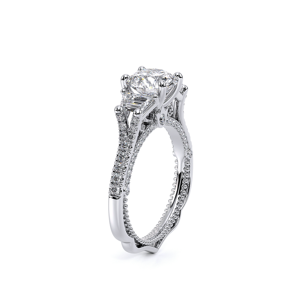 Verragio Three-Stone Round Engagement Ring