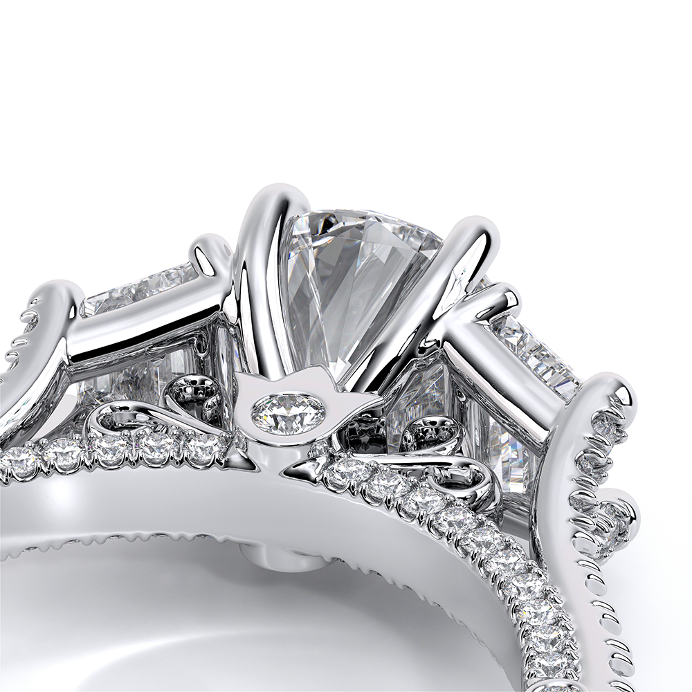 Verragio Three-Stone Round Engagement Ring