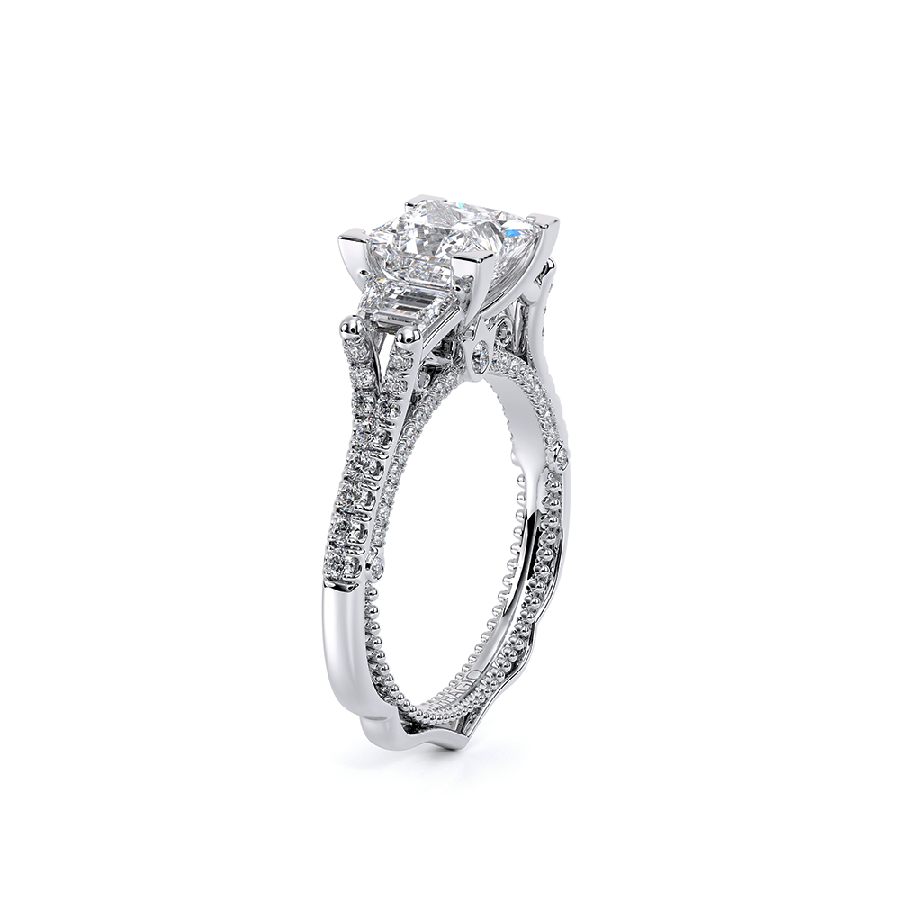 Verragio Three-Stone Princess Engagement Ring