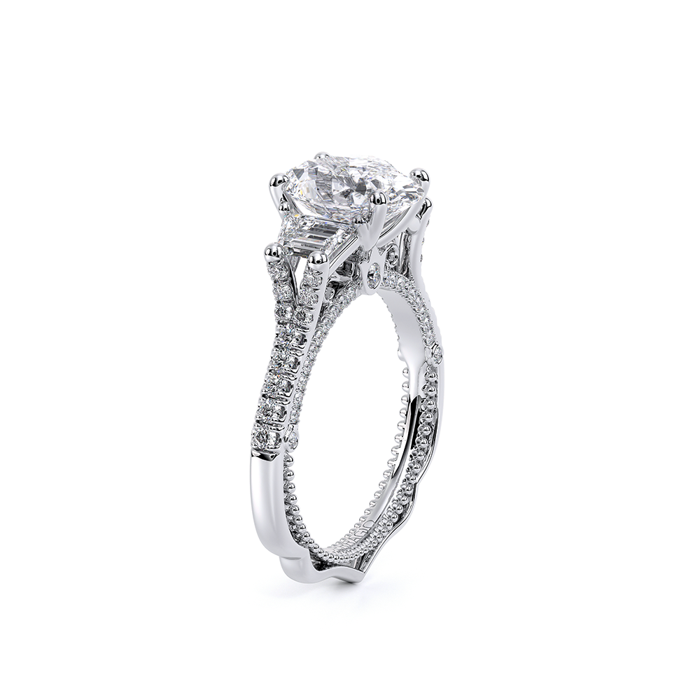 Verragio Three-Stone Oval Engagement Ring