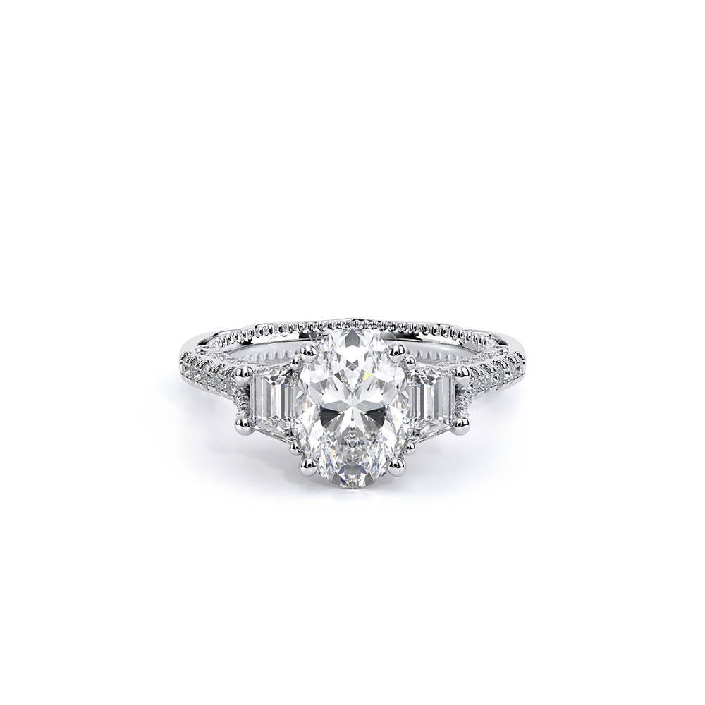 Verragio Three-Stone Oval Engagement Ring