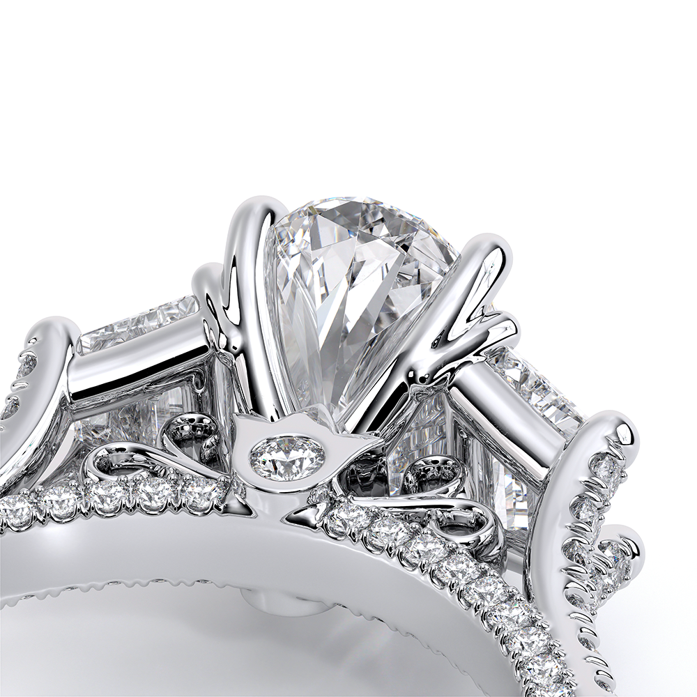Verragio Three-Stone Oval Engagement Ring