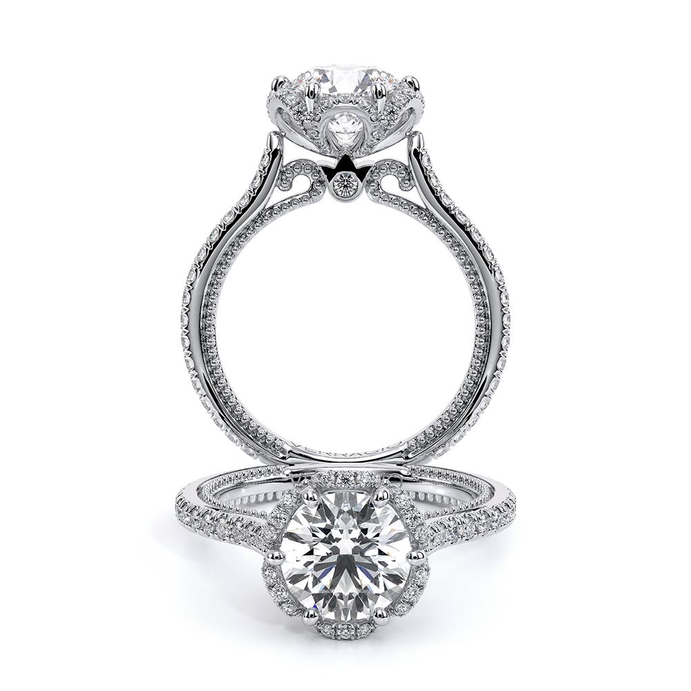 Verragio Halo Round Engagement Ring