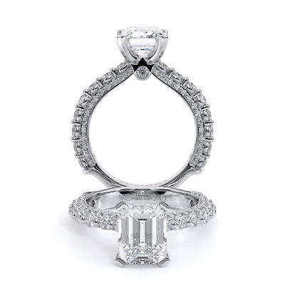 Verragio Pave Emerald Engagement Ring