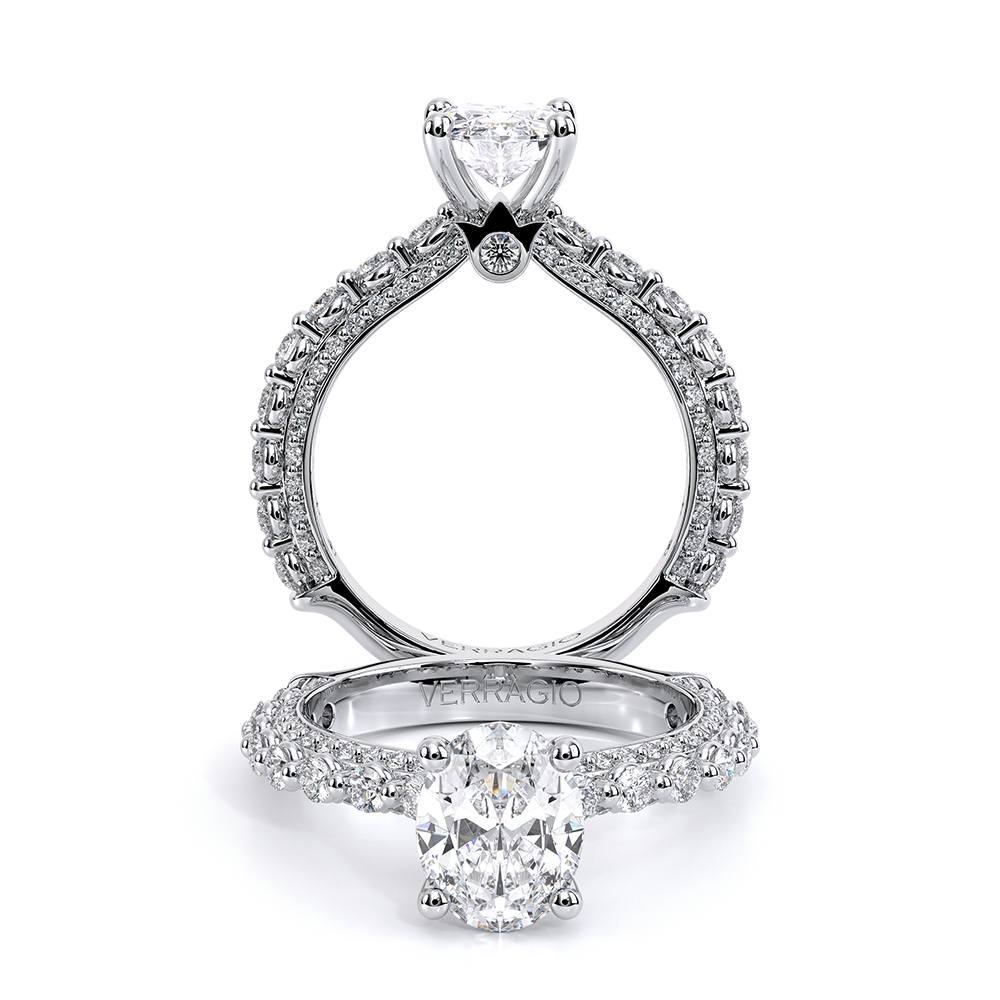 Verragio Pave Oval Engagement Ring
