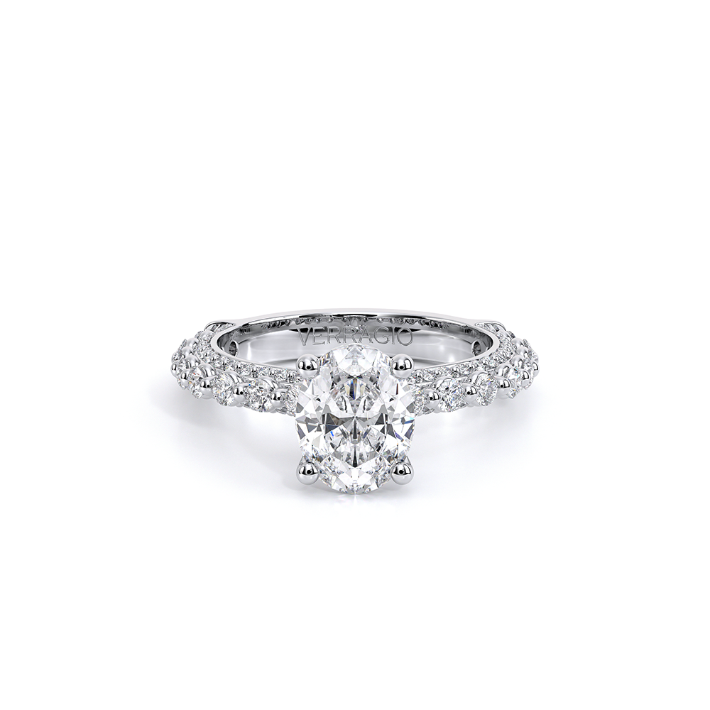 Verragio Pave Oval Engagement Ring