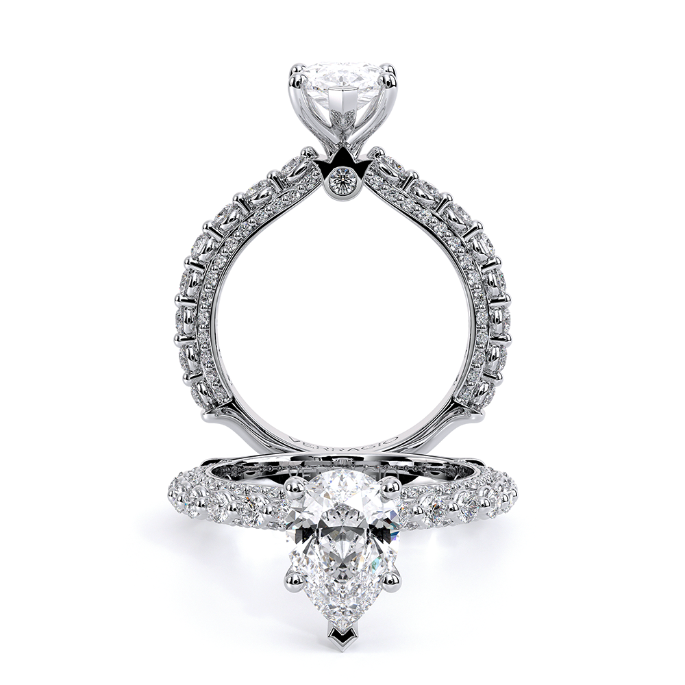 Verragio Pave Pear Engagement Ring