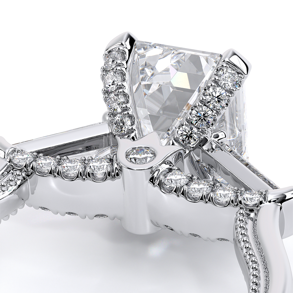 Verragio Three-Stone Emerald Engagement Ring