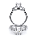 Verragio Three-Stone Oval Engagement Ring