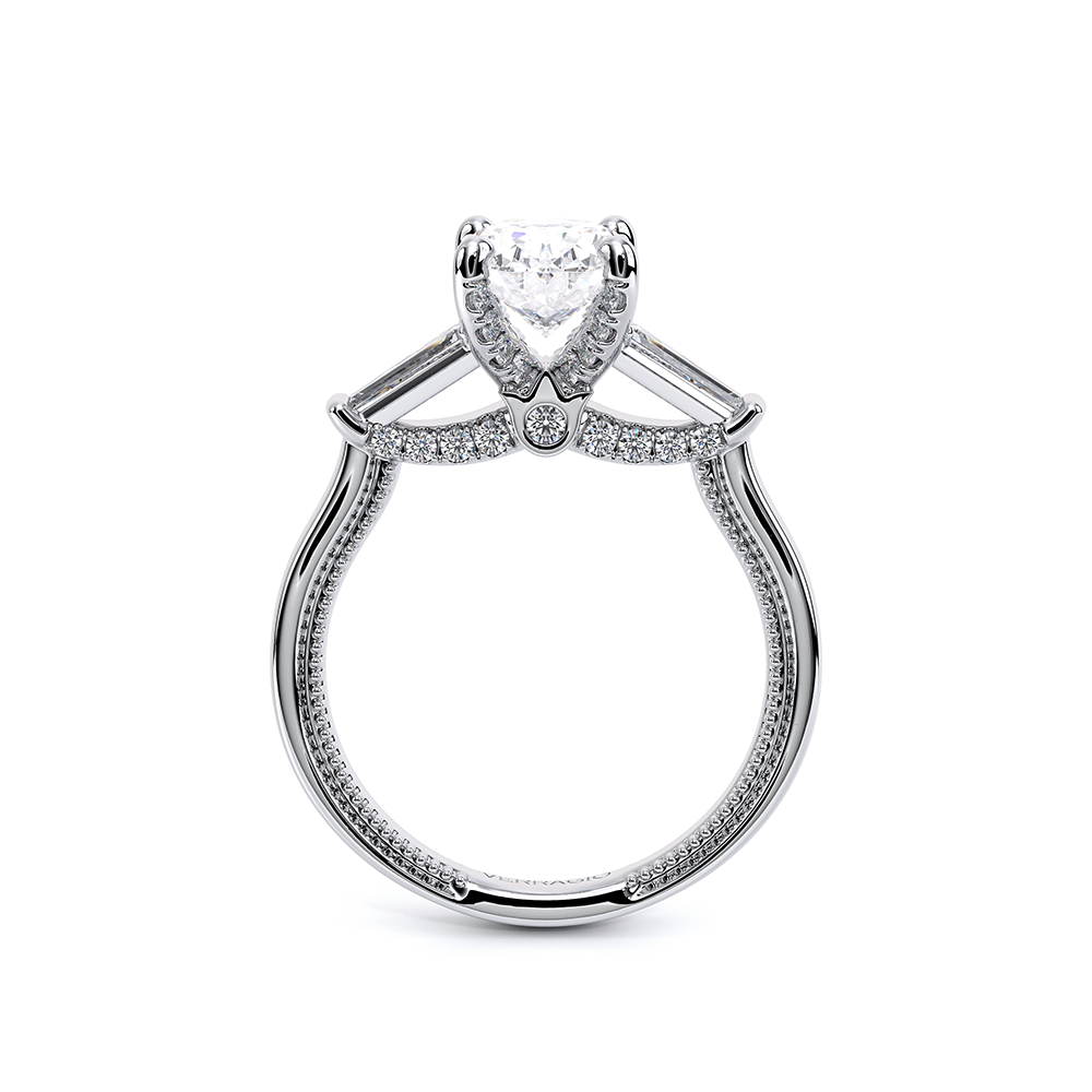 Verragio Three-Stone Oval Engagement Ring