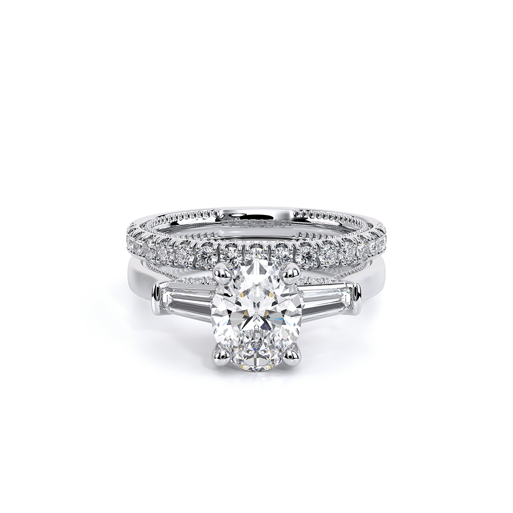 Verragio Three-Stone Oval Engagement Ring