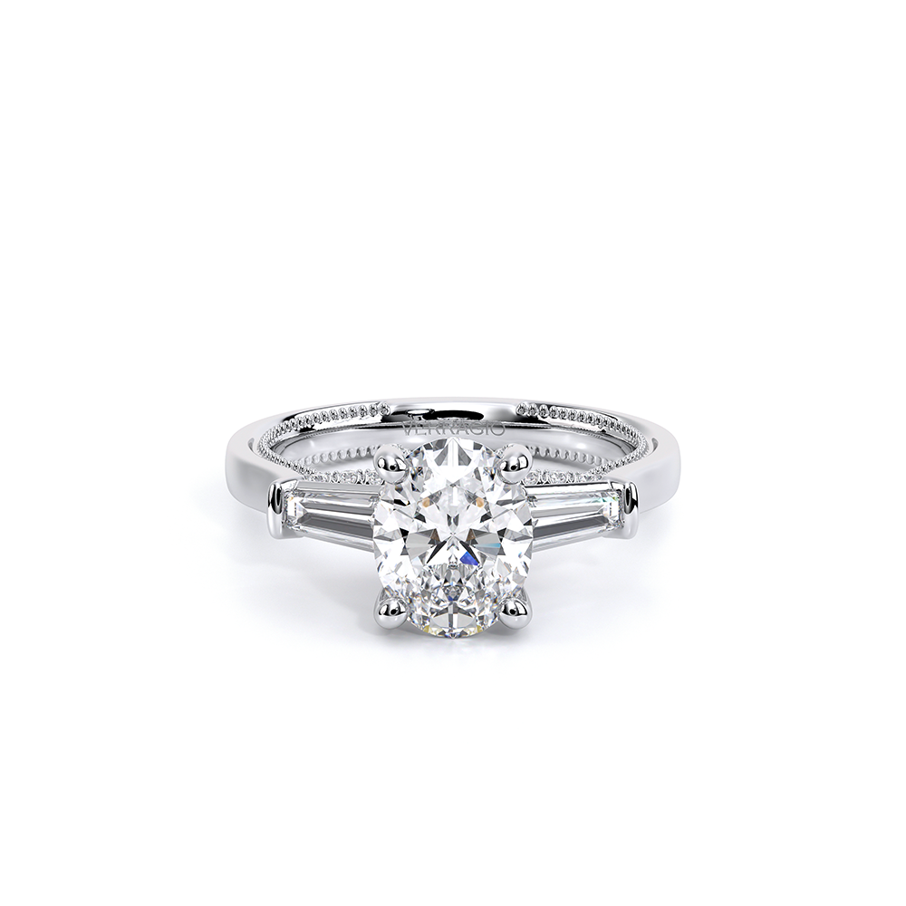 Verragio Three-Stone Oval Engagement Ring