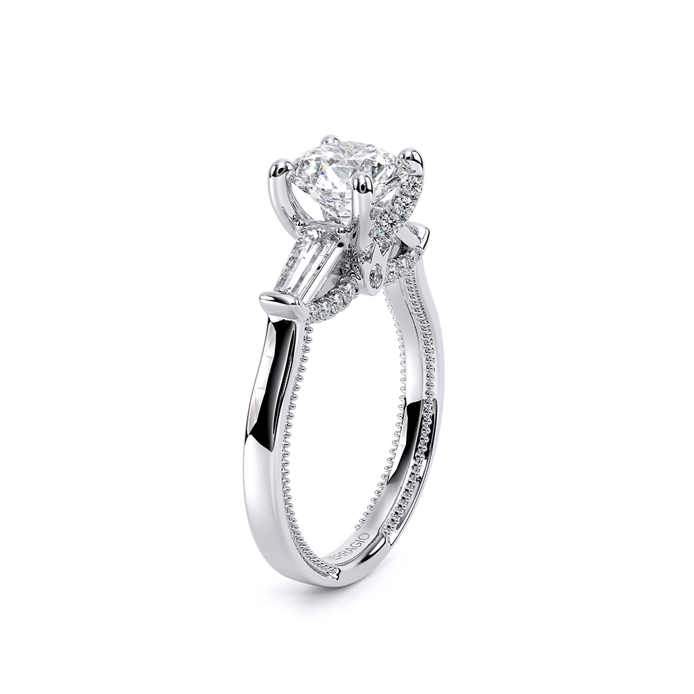 Verragio Three-Stone Round Engagement Ring