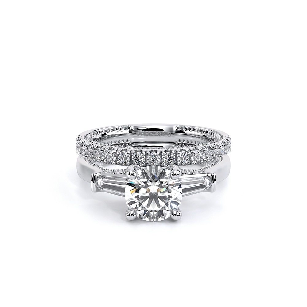 Verragio Three-Stone Round Engagement Ring