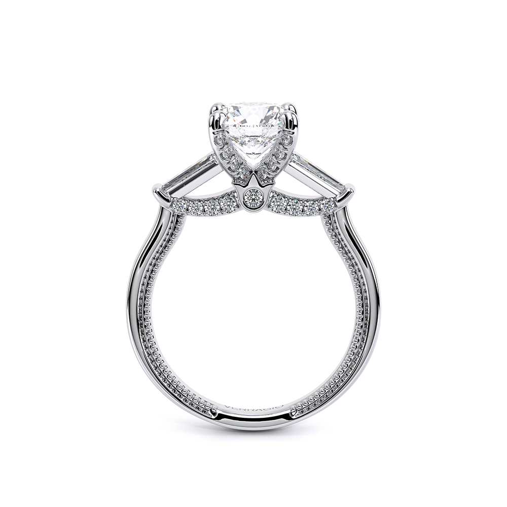 Verragio Three-Stone Round Engagement Ring