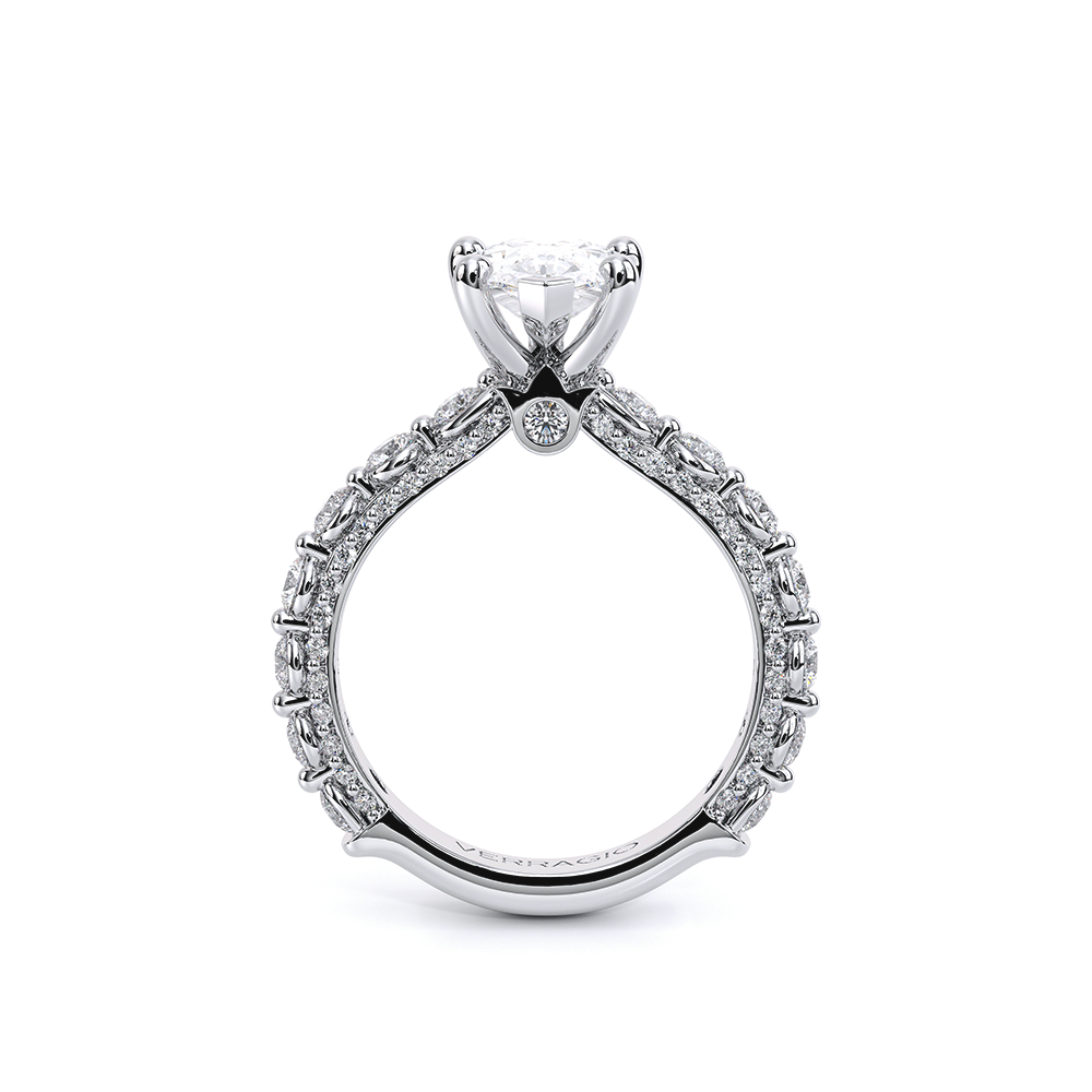 Verragio Pave Pear Engagement Ring