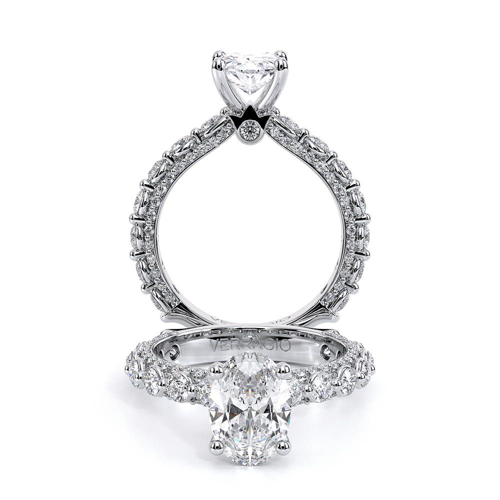 Verragio Pave Oval Engagement Ring