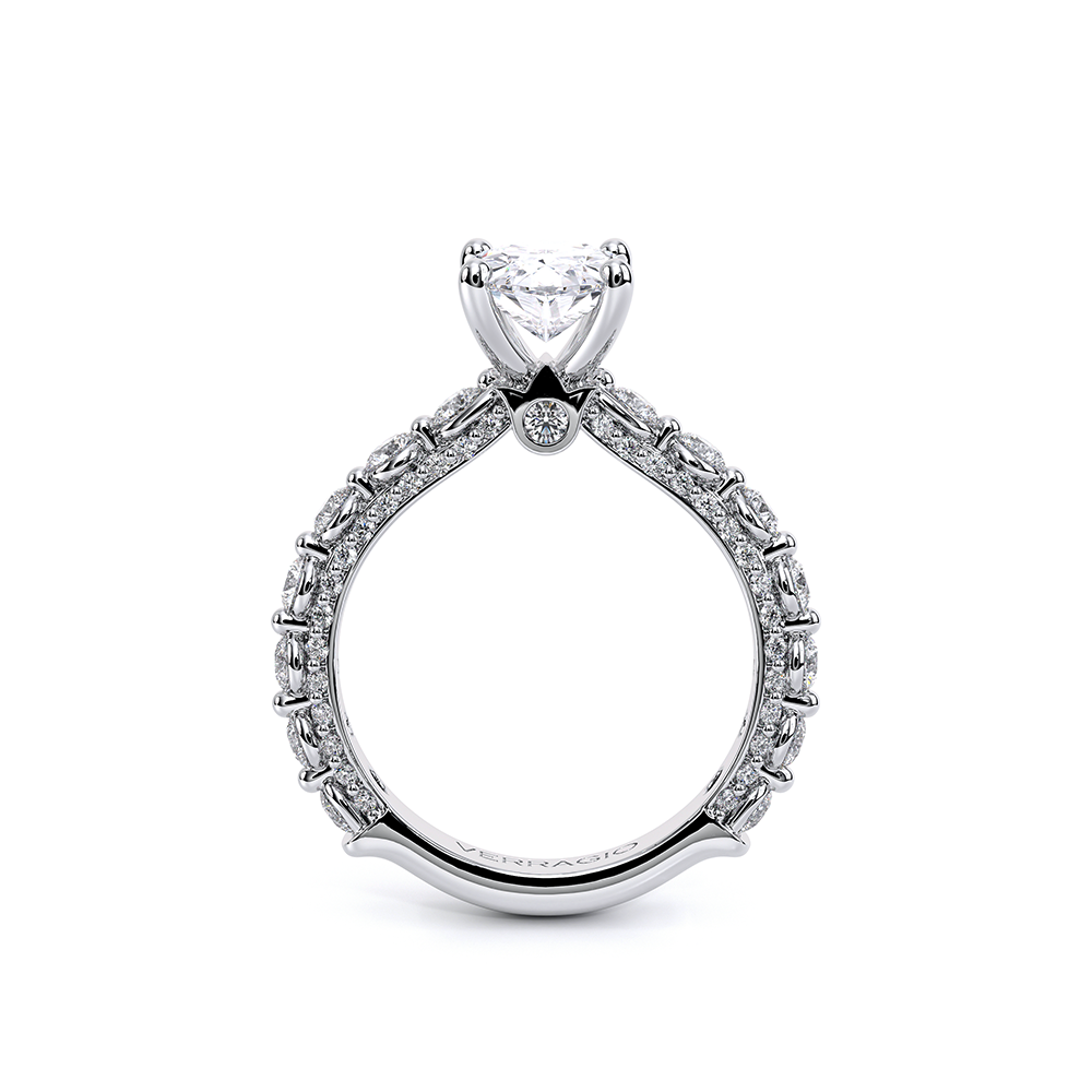 Verragio Pave Oval Engagement Ring