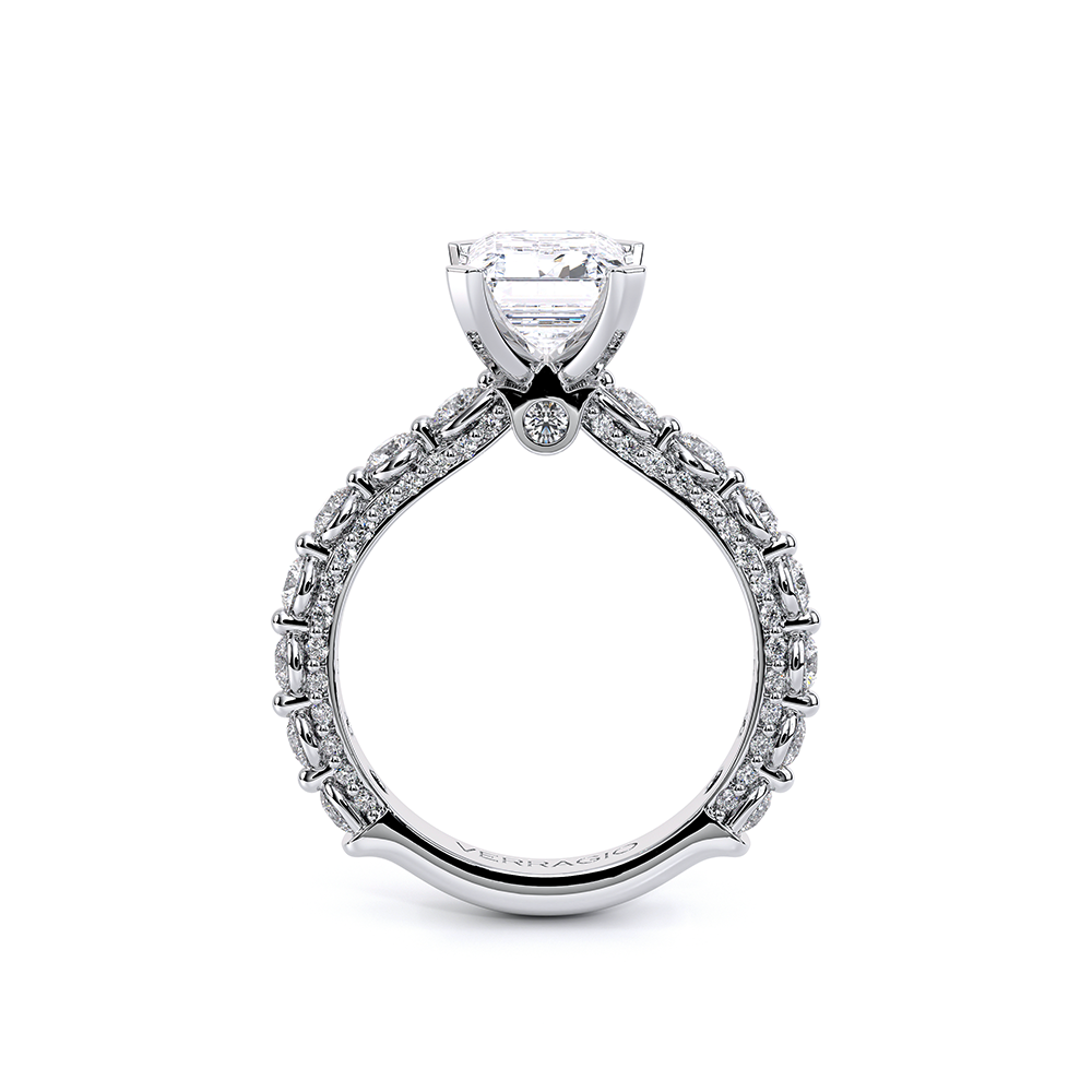 Verragio Pave Emerald Engagement Ring