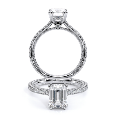 Verragio Pave Emerald Engagement Ring