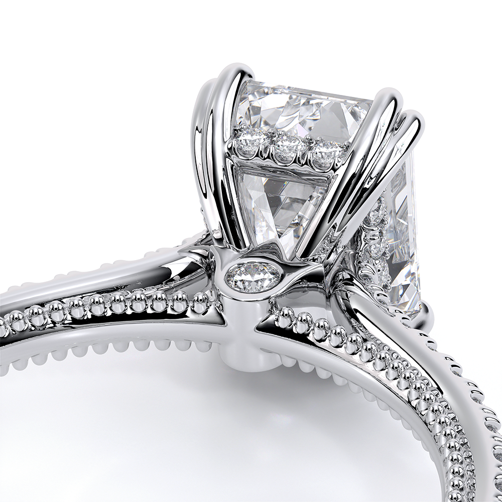 Verragio Pave Emerald Engagement Ring