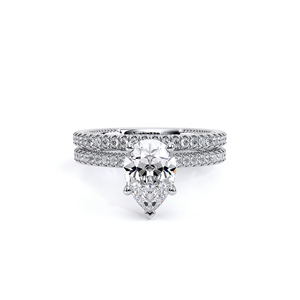 Verragio Pave Pear Engagement Ring
